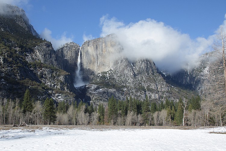 Yosemite Falls from Swinging Bridge