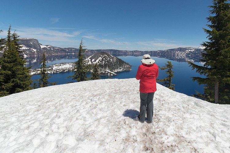 Diane at Crater Lake