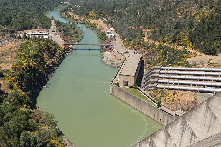 Downstream from Shasta Dam