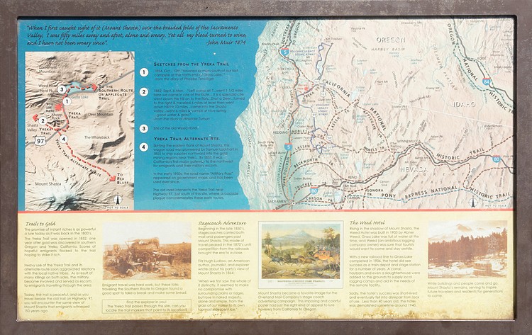 Mount Shasta viewpoint on US-97.
