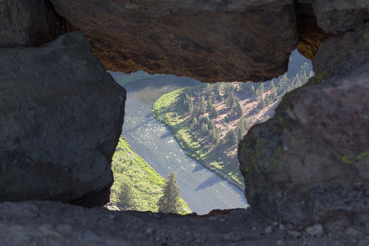 Window view of Crooked River