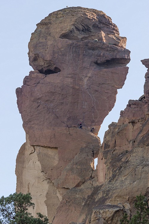 Climbers on Monkey Face