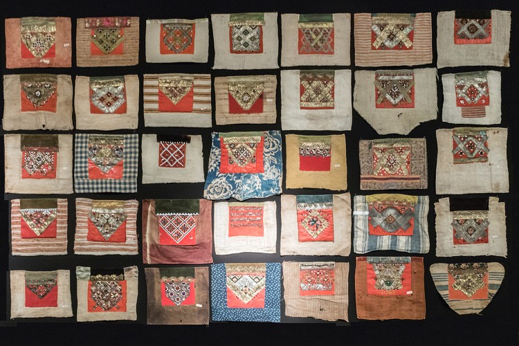 Embroidered bodice inserts