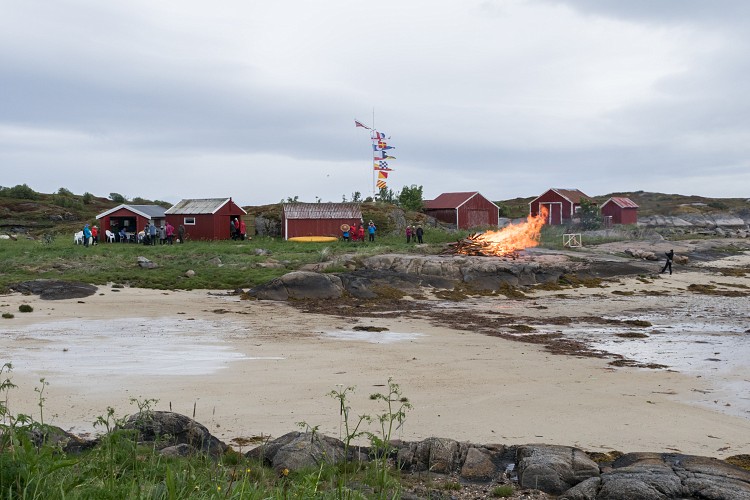 Summer solstice bonfire