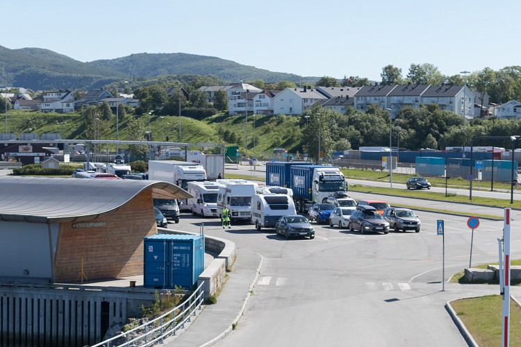 Loading the ferry