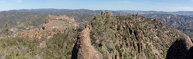 Pinnacles Panorama (north)