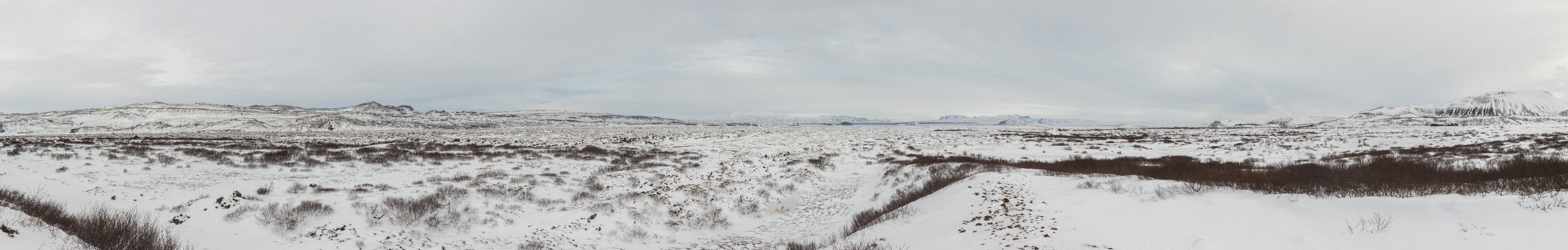 Nesjavellir Lava field panorama