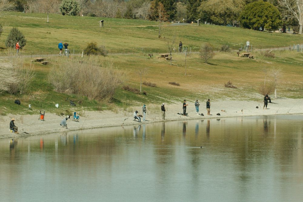 Flishermen at Horseshoe Lake