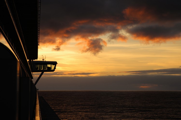 Sunset at Sea - December 23, 2010