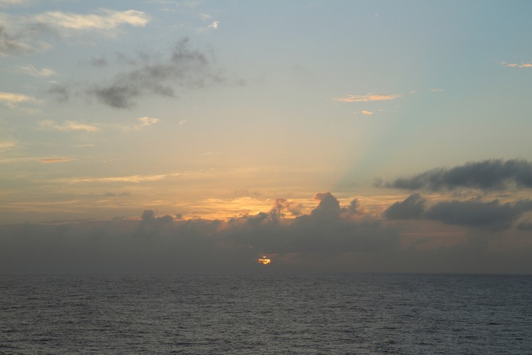 Sunset at Sea - December 29, 2010
