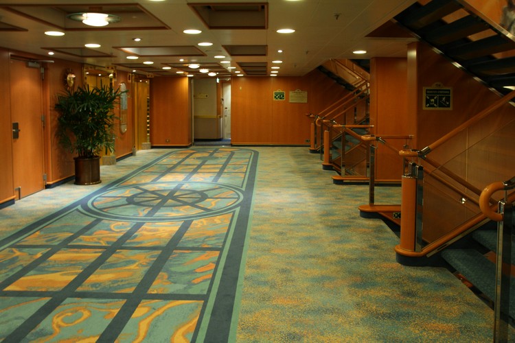 Golden Princess lifts and stairs