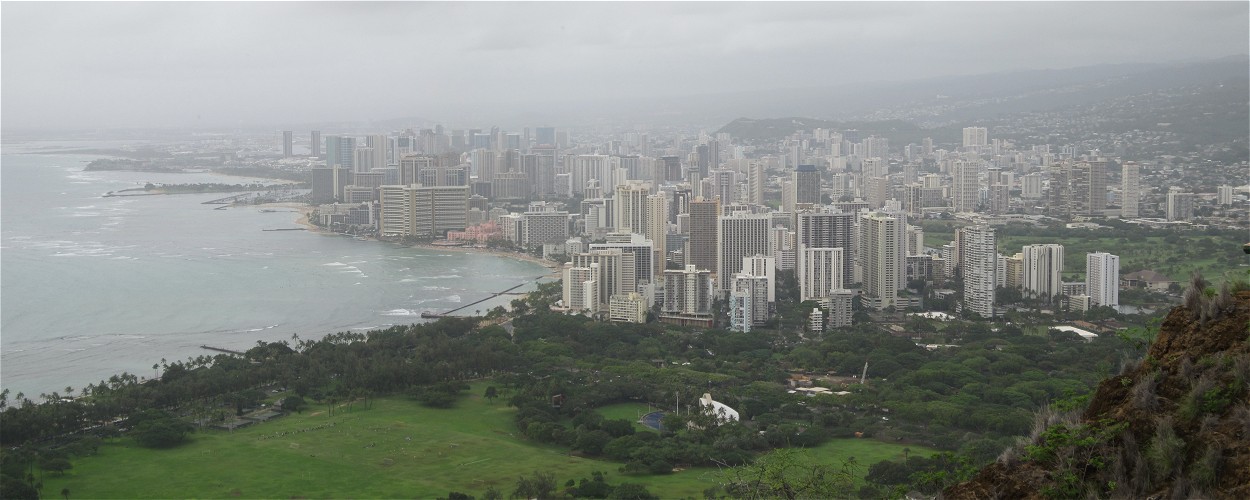 Waikiki Beach from Diamond Head