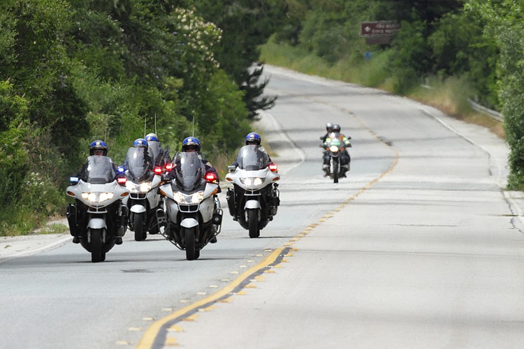 Clearing the road for the race