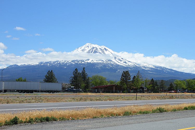 Mount Shasta from the Weed rest area