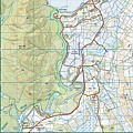 Kepler Track topographic map