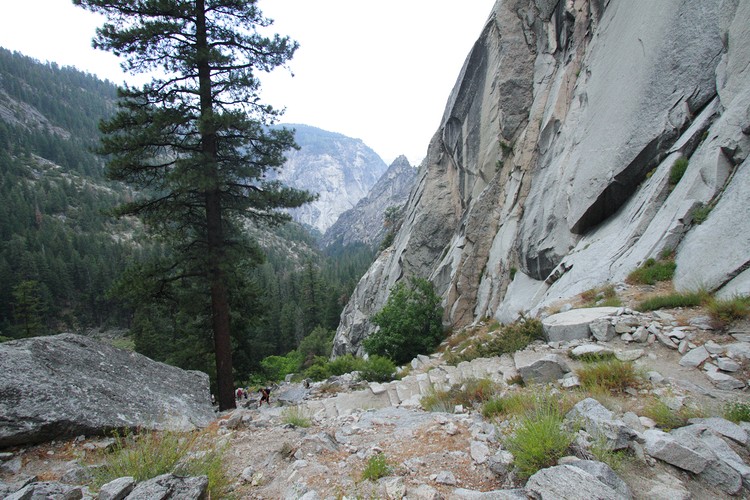 Mist Trail below Nevada Fall