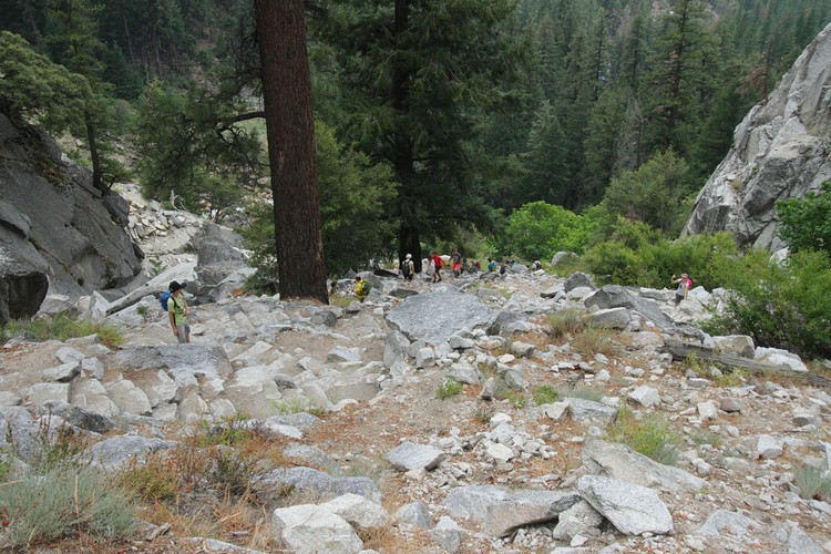Mist Trail below Nevada Fall