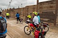 Cycling group on the Thames Path