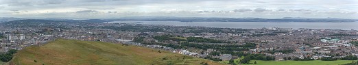 Edinburgh from Arthur`s Seat