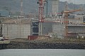 Construction on the new canal locks