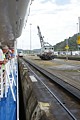 Island Princess at Pedro Miguel Locks - Miraflores Lake level