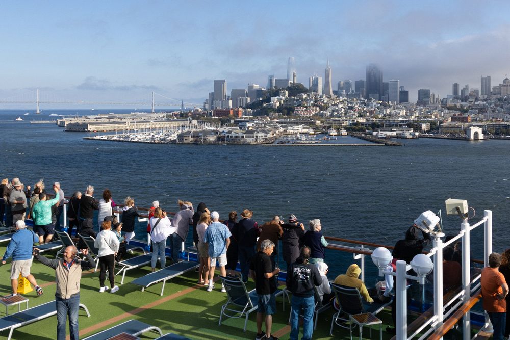 Ruby Princess Leaving San Francisco