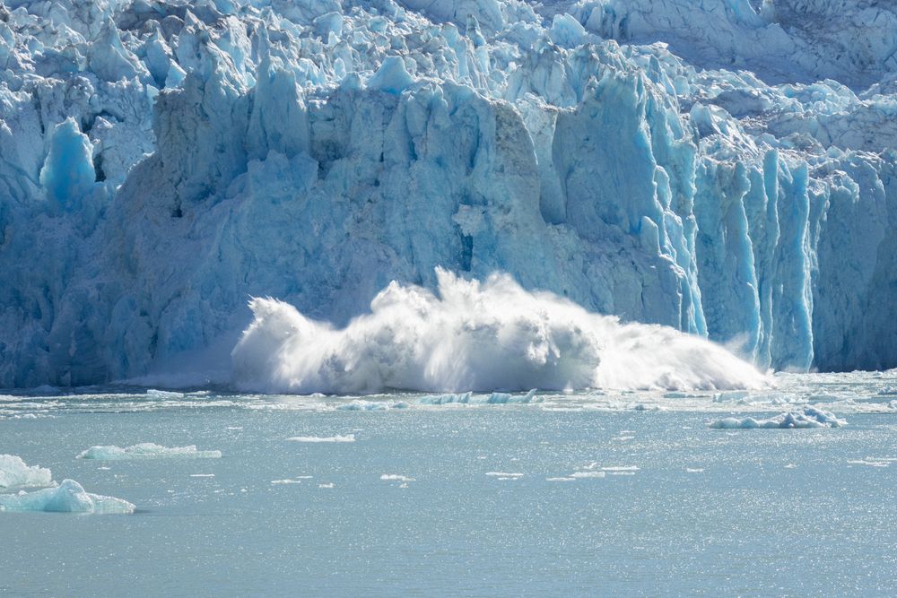 North Sawyer Glacier calving
