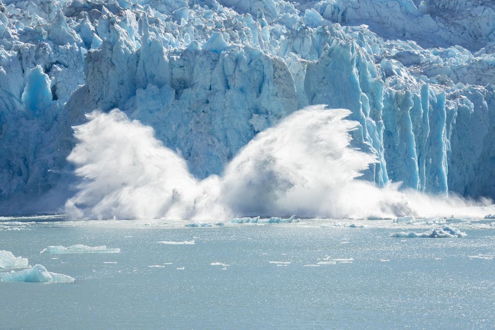 North Sawyer Glacier calving