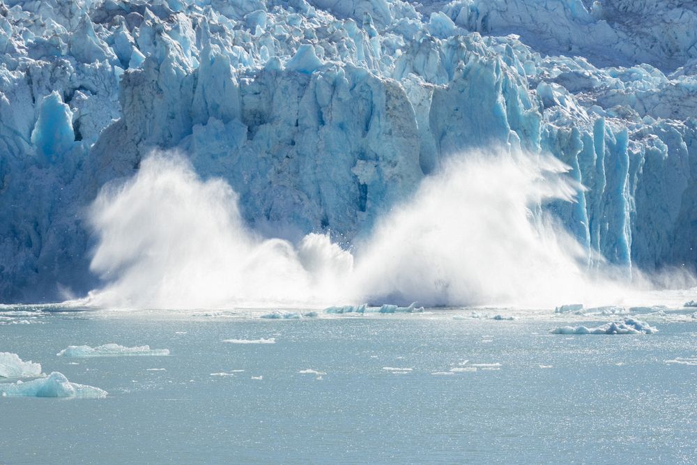 North Sawyer Glacier calving
