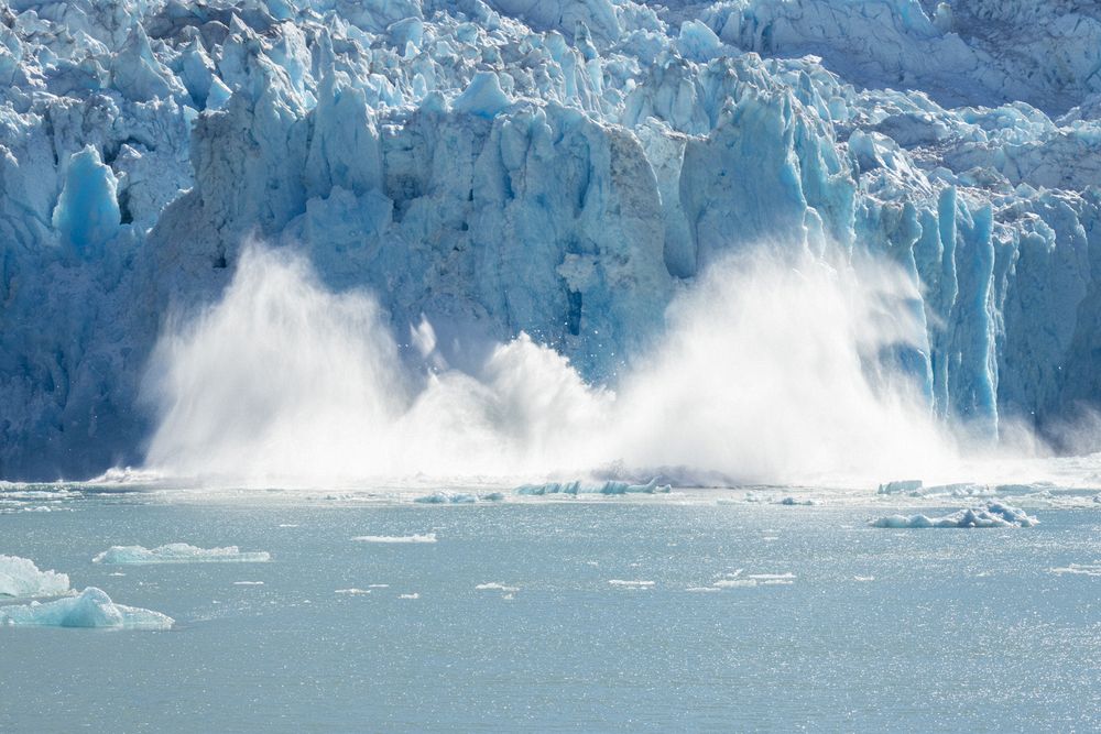 North Sawyer Glacier calving