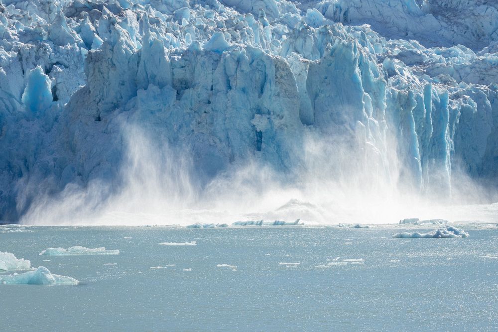 North Sawyer Glacier calving