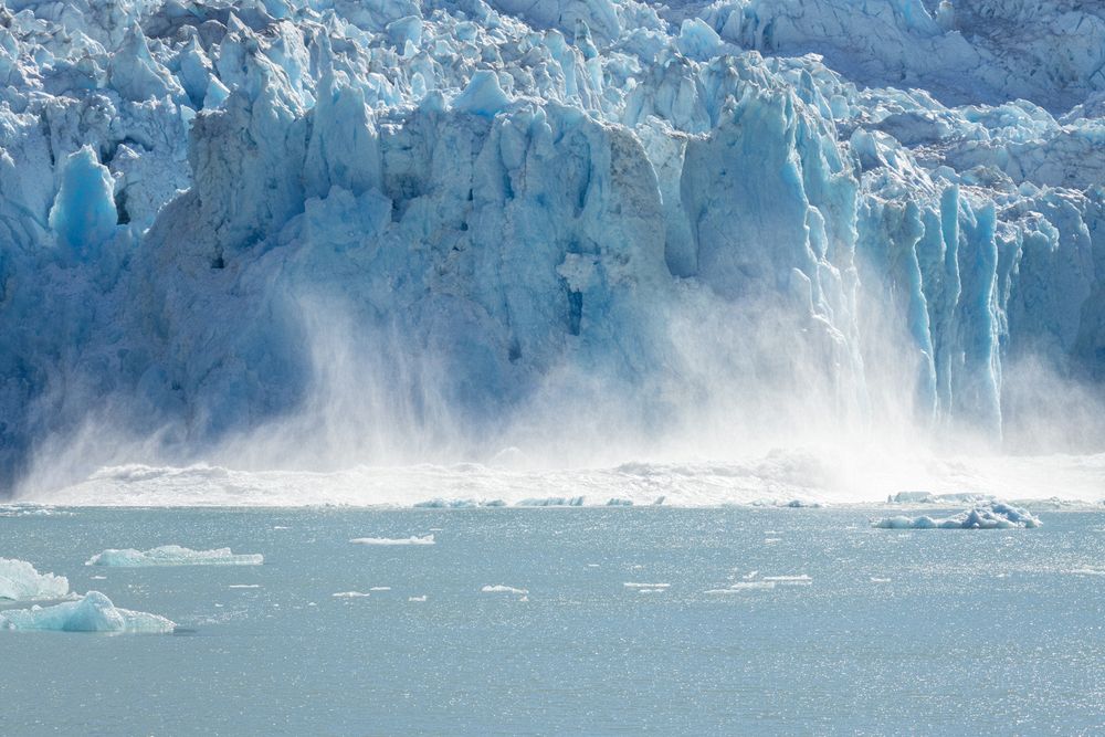 North Sawyer Glacier calving