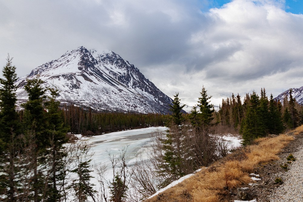 Mountain scenery from the train