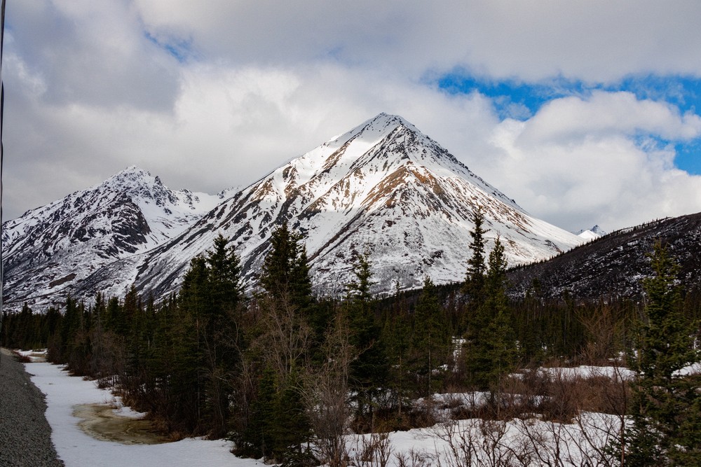 Mountain scenery from the train