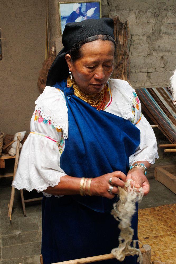 Cleaning the wool