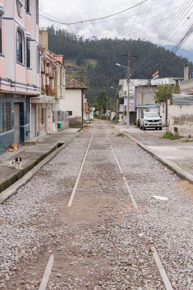 Abandoned rail line