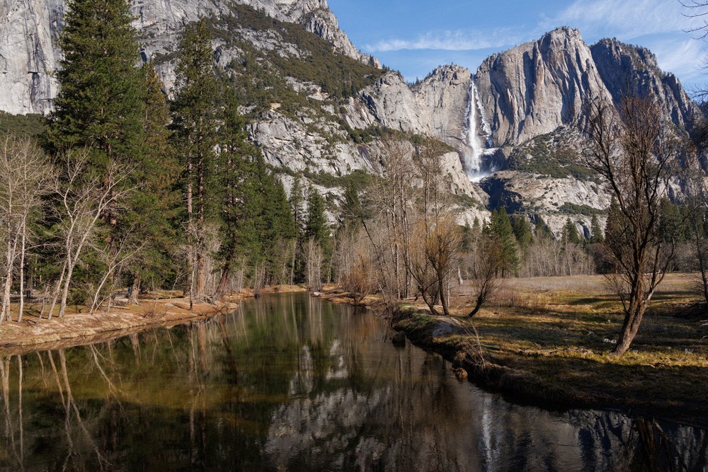 Yosemite Falls from Swinging Bridge