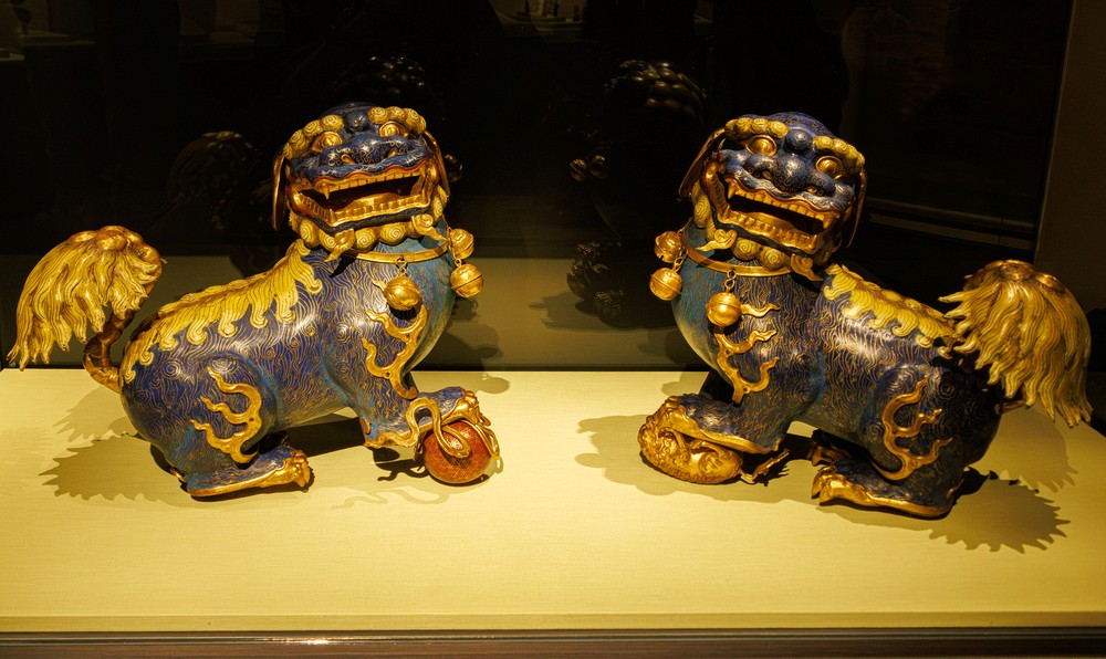 National Palace Museum - Copper and Enamel with Gold Leaf